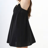 The Babydoll: Black Cotton Voile