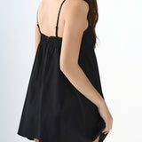 The Babydoll: Black Cotton Voile