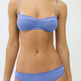 The Balconette: French Blue Pointelle
