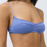 The Balconette: French Blue Pointelle