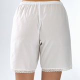 The Bermuda Short: White Cotton Voile