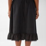 The Petticoat: Black Cotton Voile
