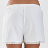 The Boxer: White French Poplin