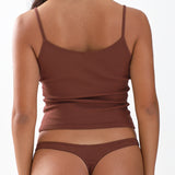 The Tank: Brown Cotton Jersey