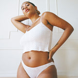 The Cami: White Pointelle