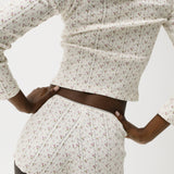 The Cardigan: English Rose Pointelle