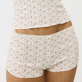 The Teeny Tiny Short: English Rose Pointelle