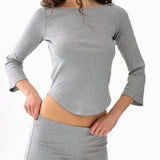 The Boyshort: Grey Cotton Jersey