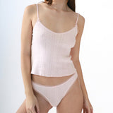 The High Rise: Baby Pink Pointelle