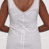 The Iris Slip: White Cotton Voile