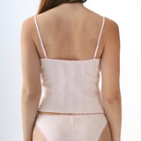 The Long Cami: Baby Pink Pointelle