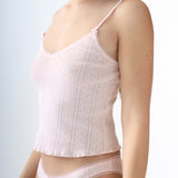 The Long Cami: Baby Pink Pointelle