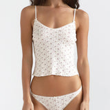 The Long Cami: English Rose Pointelle