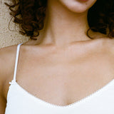 The Bralette Tank: White Cotton Jersey