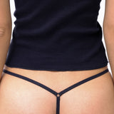 The Tanga: Black Cotton Jersey