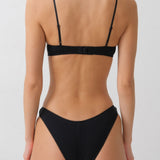 The Teacup: Black Cotton Jersey