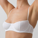 The Teacup: White Cotton Jersey