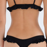 The Butterfly Thong: Black Pointelle