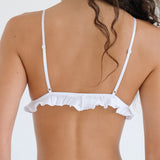 The Butterfly Bralette: White Pointelle