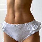 The Butterfly Cozy: White Pointelle