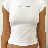 The Books Baby Tee: White Cotton Jersey