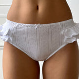 The Butterfly Cozy: White Pointelle