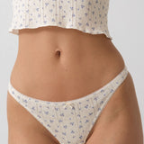 The Thong: Blue Fields Pointelle