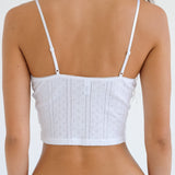 The Corselette: White Pointelle
