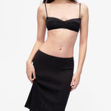 The Slip Skirt: Black Pointelle