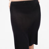 The Slip Skirt: 2-Pack Black & White Pointelle