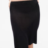 The Slip Skirt: Black Pointelle