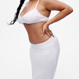 The Slip Skirt: 2-Pack Black & White Pointelle