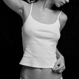 The Tank: White Cotton Jersey