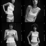 The Tank: White Cotton Jersey