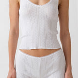 The Teeny Tiny Short: White Pointelle