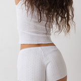 The Teeny Tiny Short: White Pointelle