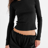 The Bateau: Black Pointelle