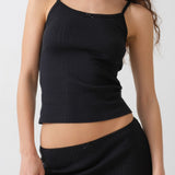 The Mini Skirt: Black Pointelle