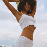 The Mini Skirt: White Pointelle