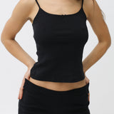 The Boyshort: Black Cotton Jersey