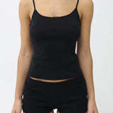The Boyshort: Black Cotton Jersey