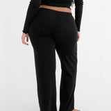 The Pant: Black Cotton Jersey