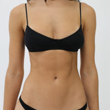 The Petite Bra: Black Cotton Jersey