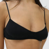 The Petite Bra: Black Cotton Jersey