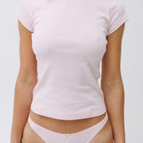 The Thong: Baby Pink Cotton Jersey