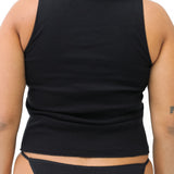 The Vest: Black Cotton Jersey