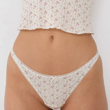 The Thong: English Rose Pointelle