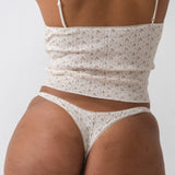 The Thong: English Rose Pointelle