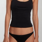 The Tank: Black Cotton Jersey