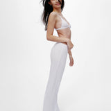 The Pant: White Pointelle